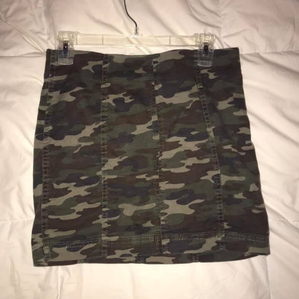 Free People Camo Skirt